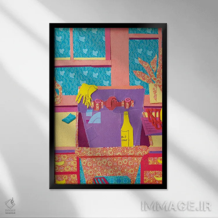 تابلو دکوراتیو آشپزخانه کلیسا اثر دبرا برتون رابینسون - نمای قابدار مشکی