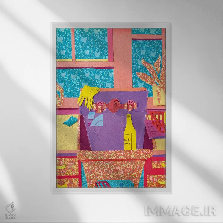 تابلو دکوراتیو آشپزخانه کلیسا اثر دبرا برتون رابینسون - نمای قابدار سفید