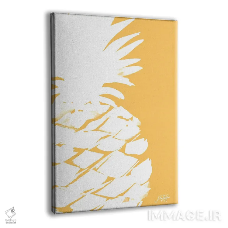 تابلو دکوراتیو آناناس مدرن III اثر جولی دریسه - نمای پرسپکتیو محصول