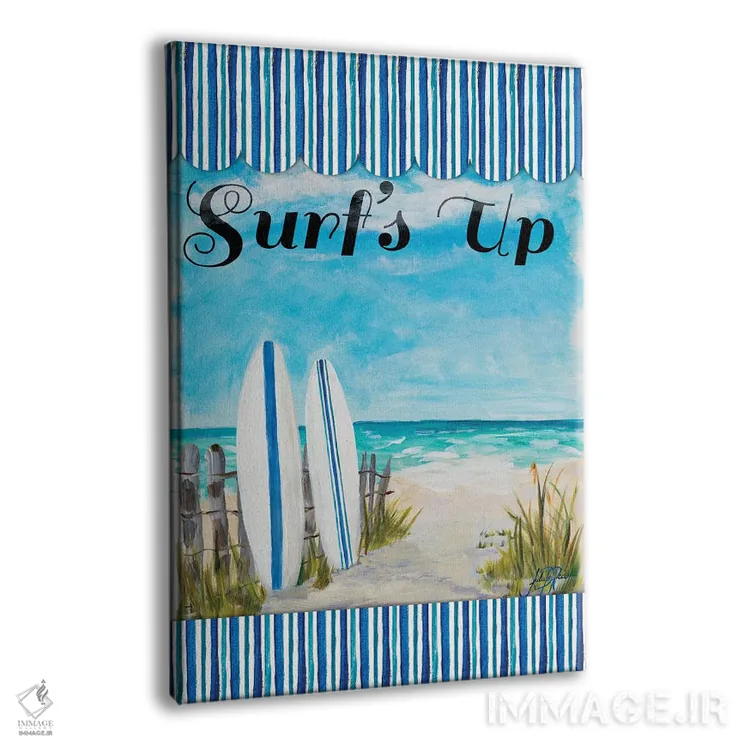 تابلو دکوراتیو زمان موج سواری اثر جولی دریسه - نمای پرسپکتیو محصول