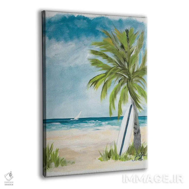 تابلو دکوراتیو روز ابری در بهشت I اثر جولی دریسه - نمای پرسپکتیو محصول