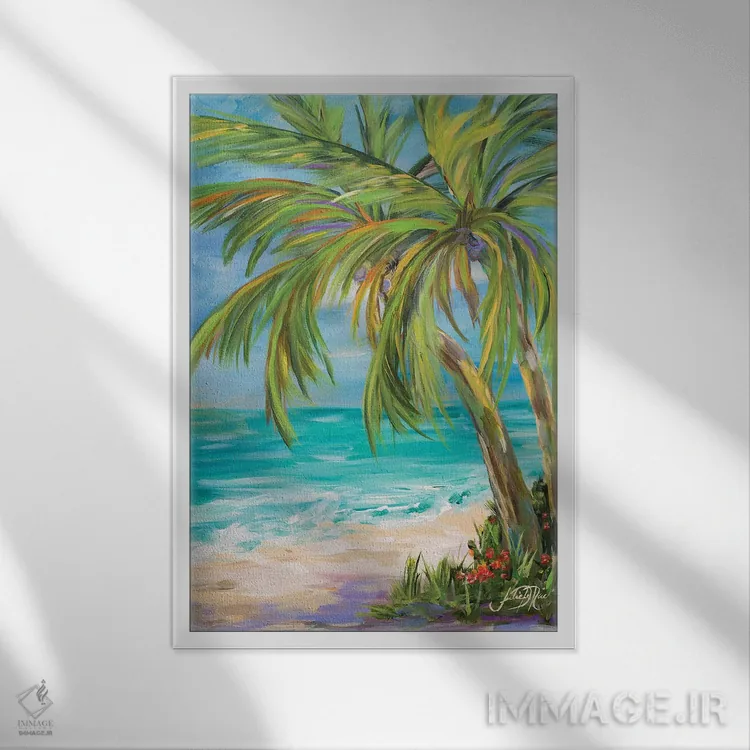 تابلو دکوراتیو دور از هیاهو I اثر جولی دریسه - نمای قابدار سفید