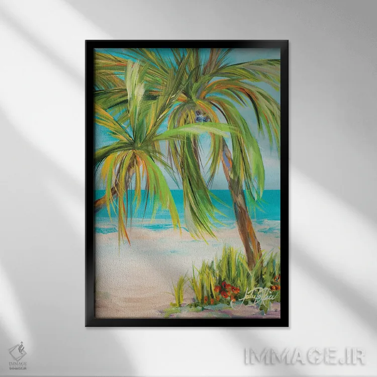 تابلو دکوراتیو دور از هیاهو II اثر جولی دریسه - نمای قابدار مشکی