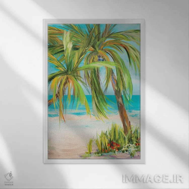 تابلو دکوراتیو دور از هیاهو II اثر جولی دریسه - نمای قابدار سفید