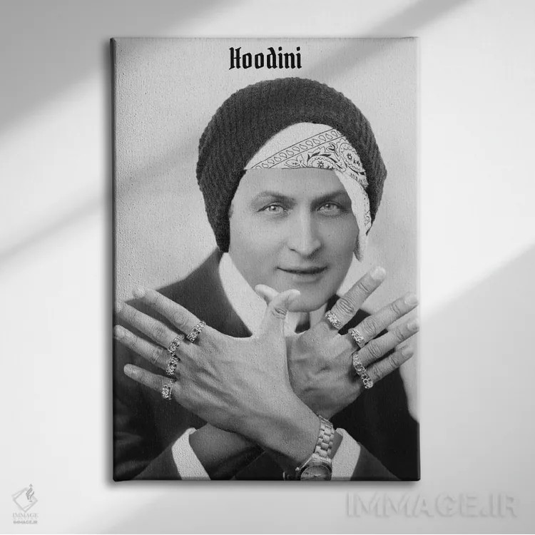 تابلو دکوراتیو هوباوری اثر ادز لیبیتوم - نمای روبهرو روی دیوار