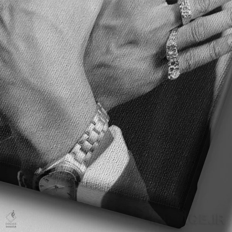 تابلو دکوراتیو هوباوری اثر ادز لیبیتوم - نمای نزدیک بافت بوم