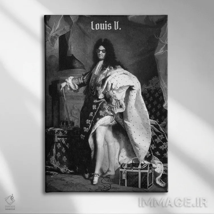 تابلو دکوراتیو لویی وی اثر ادز لیبیتوم - نمای روبهرو روی دیوار