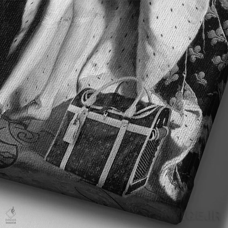 تابلو دکوراتیو لویی وی اثر ادز لیبیتوم - نمای نزدیک بافت بوم