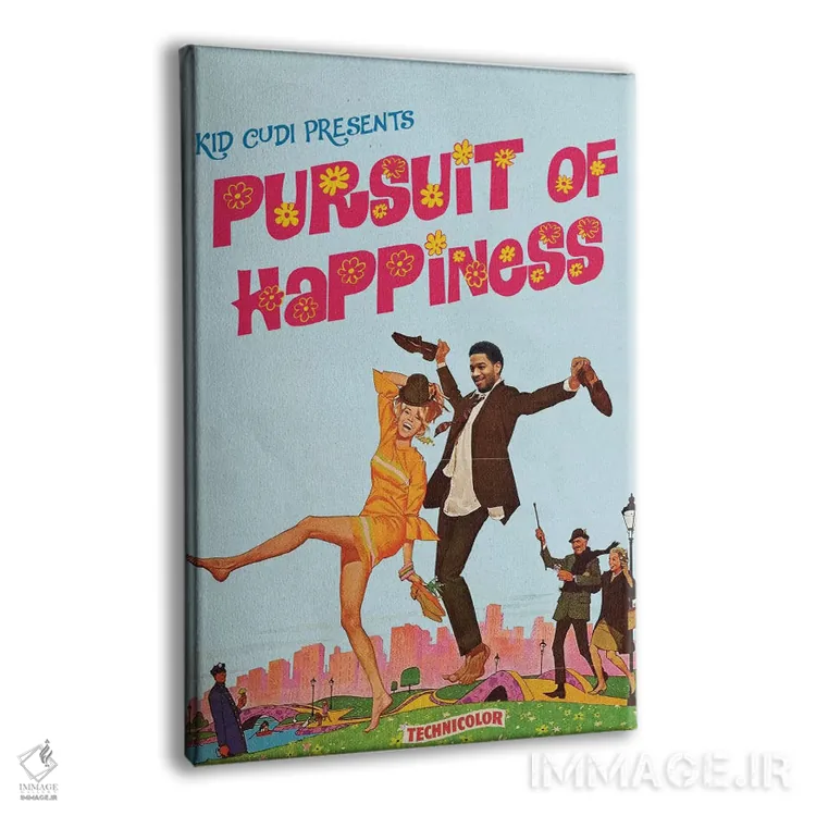 تابلو دکوراتیو در جستجوی خوشبختی اثر ادز لیبیتوم - نمای پرسپکتیو محصول