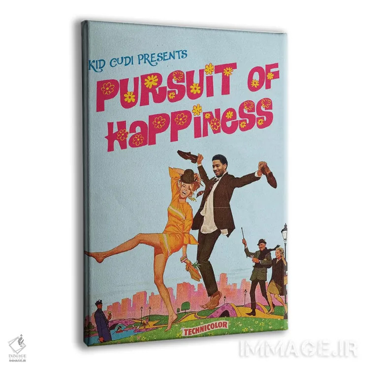 تابلو دکوراتیو در جستجوی خوشبختی اثر ادز لیبیتوم - نمای پرسپکتیو محصول