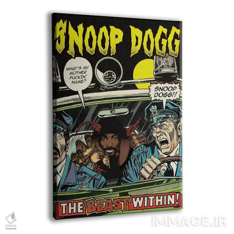 تابلو دکوراتیو اسنوپ داگ اثر ادز لیبیتوم - نمای پرسپکتیو محصول