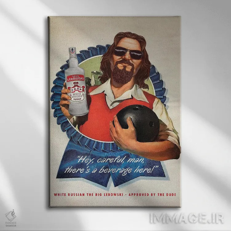 تابلو دکوراتیو شخصیت "دود" اثر ادز لیبیتوم - نمای روبهرو روی دیوار