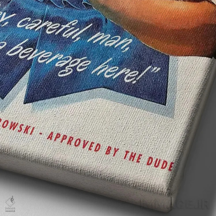 تابلو دکوراتیو شخصیت "دود" اثر ادز لیبیتوم - نمای نزدیک بافت بوم