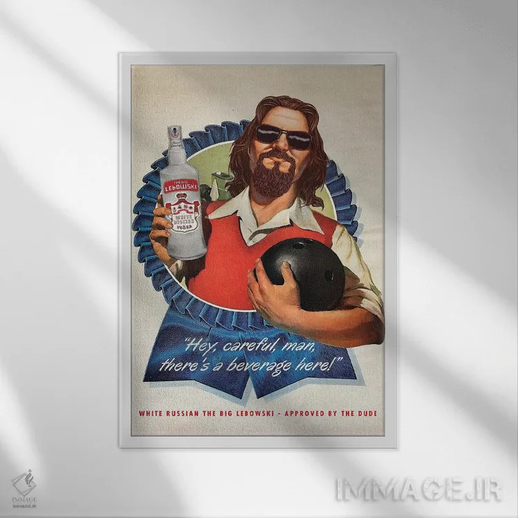 تابلو دکوراتیو شخصیت "دود" اثر ادز لیبیتوم - نمای قابدار سفید