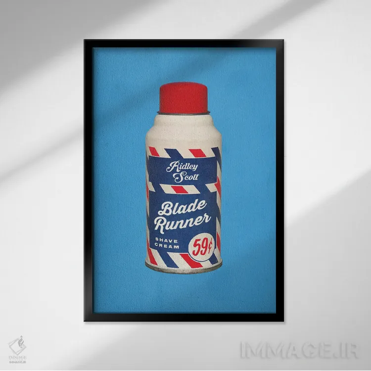 تابلو دکوراتیو پاپ شات بلید رانر اثر ادز لیبیتوم - نمای قابدار مشکی