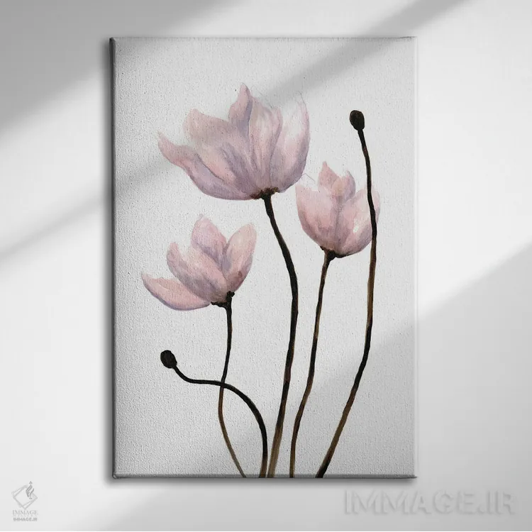 تابلو مینیمال رشد تازه ۱ اثر دوریس شرست - نمای روبهرو روی دیوار