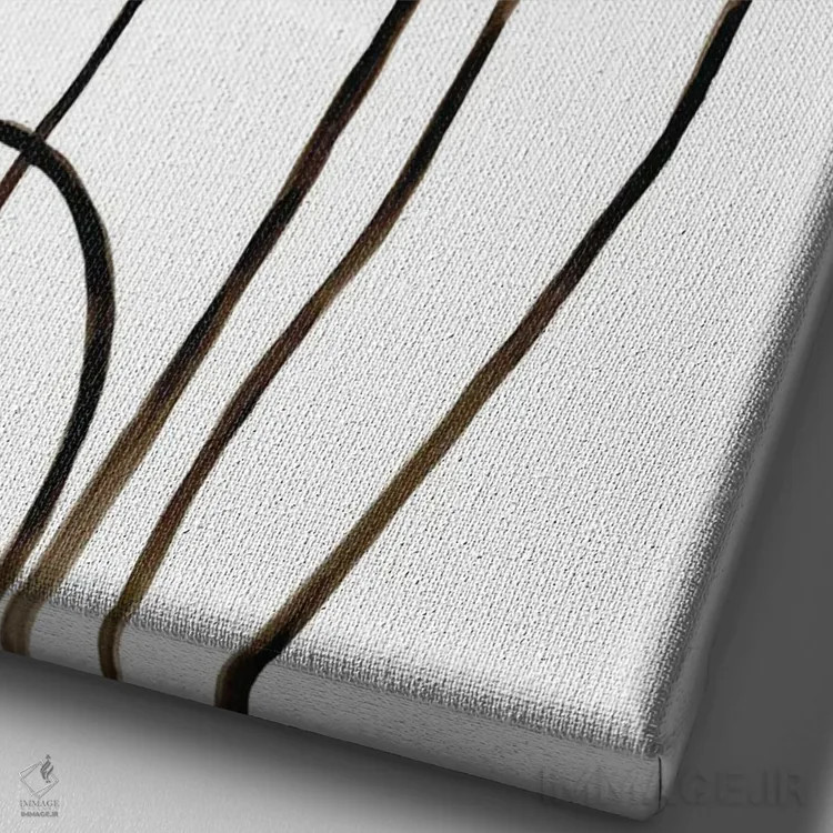 تابلو مینیمال رشد تازه ۱ اثر دوریس شرست - نمای نزدیک بافت بوم