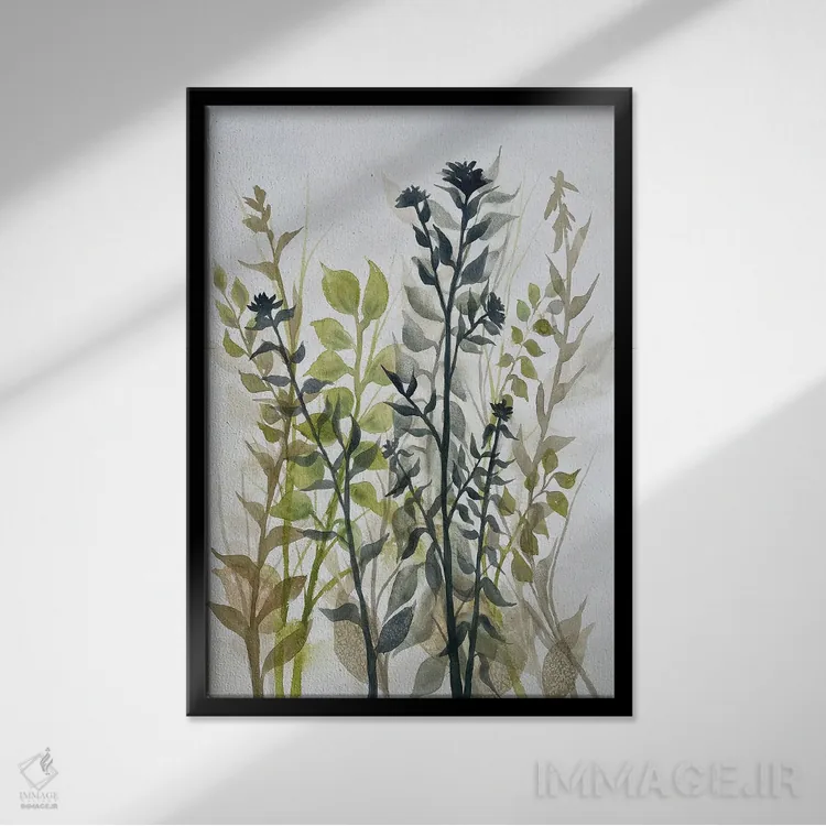 تابلو مدرن دستیابی به ارتفاعات ۱ اثر دوریس شرست - نمای قابدار مشکی