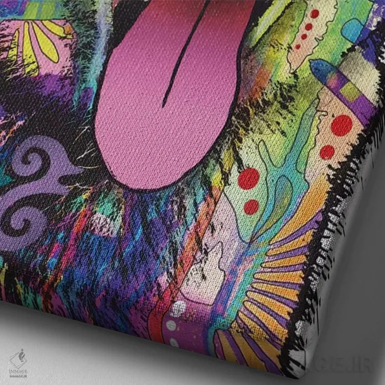 تابلو دکوراتیو یوکان اثر باور روسو - نمای نزدیک بافت بوم