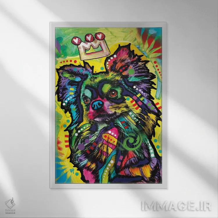 تابلو دکوراتیو ستاره اثر باور روسو - نمای قابدار سفید