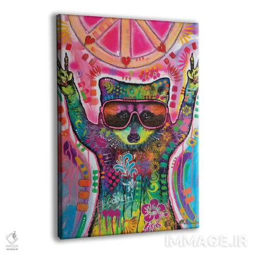 تابلو دکوراتیو راکن کیهانی برای صلح جهانی اثر باور روسو - نمای پرسپکتیو محصول