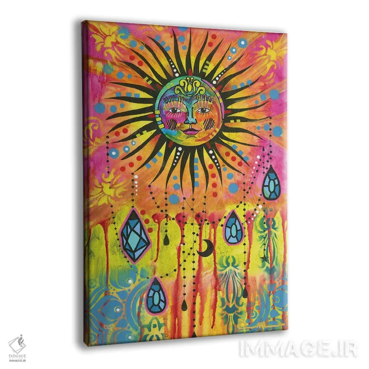 تابلو دکوراتیو تعادل کیهانی ۳ اثر باور روسو - نمای پرسپکتیو محصول