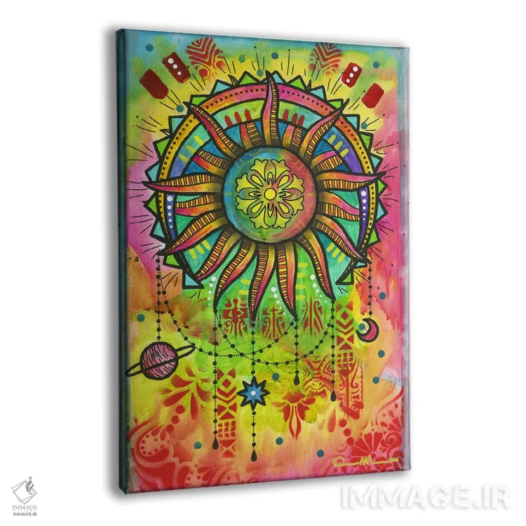 تابلو دکوراتیو تعادل کیهانی ۱ اثر باور روسو - نمای پرسپکتیو محصول