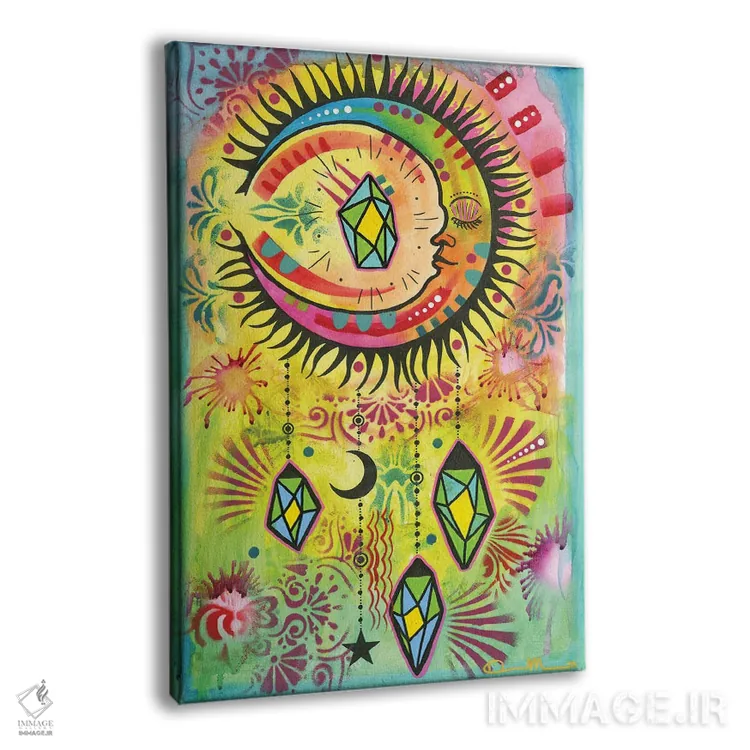 تابلو دکوراتیو تعادل کیهانی ۲ اثر باور روسو - نمای پرسپکتیو محصول