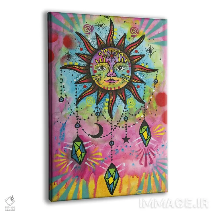 تابلو دکوراتیو تعادل کیهانی ۴ اثر باور روسو - نمای پرسپکتیو محصول