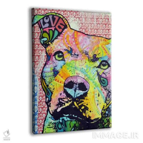 تابلو دکوراتیو پیت بول متفکر امسال اثر باور روسو - نمای پرسپکتیو محصول