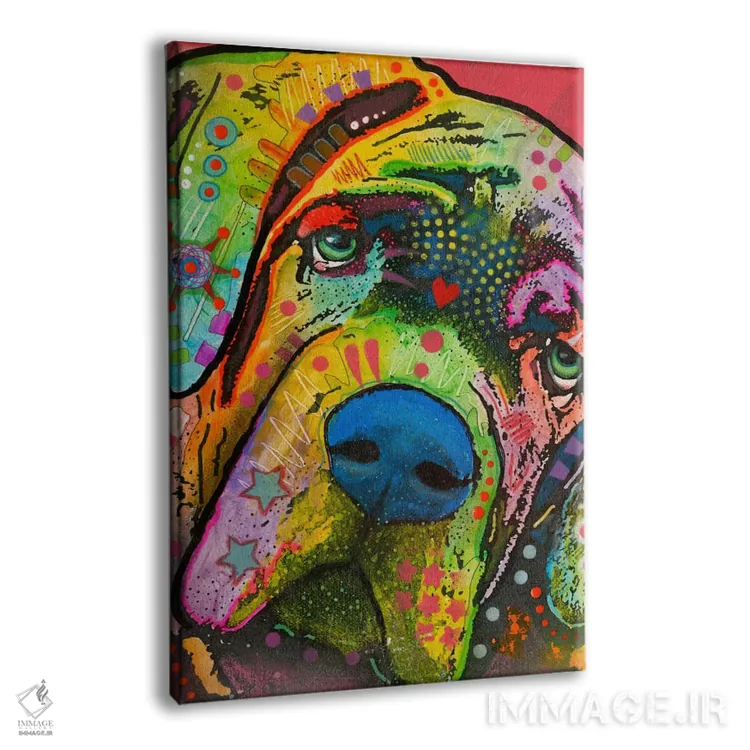 تابلو دکوراتیو ماستیف اثر باور روسو - نمای پرسپکتیو محصول