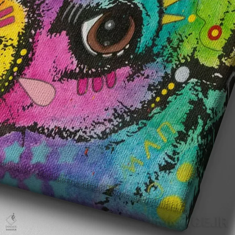 تابلو دکوراتیو ها؟ اثر باور روسو - نمای نزدیک بافت بوم