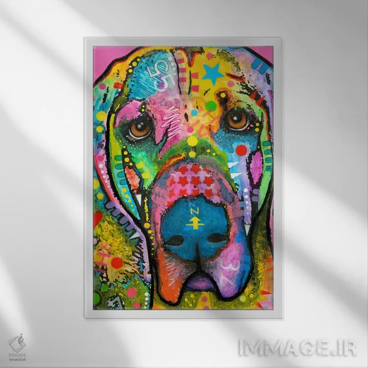 تابلو دکوراتیو بلادهاوند اثر باور روسو - نمای قابدار سفید