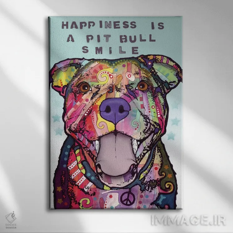 تابلو دکوراتیو لبخند اثر باور روسو - نمای روبهرو روی دیوار