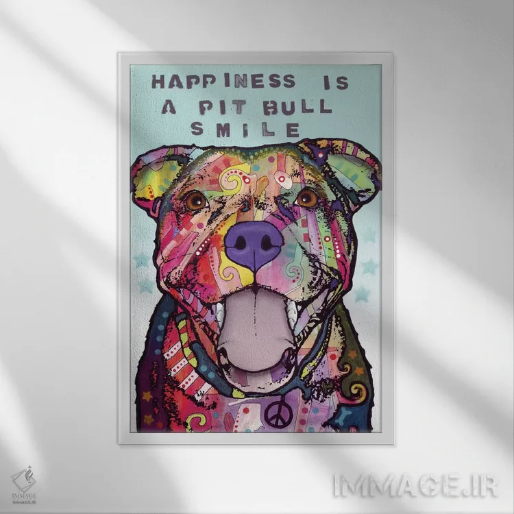 تابلو دکوراتیو لبخند اثر باور روسو - نمای قابدار سفید