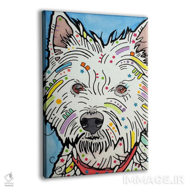 تابلو دکوراتیو هایلند اثر باور روسو - نمای پرسپکتیو محصول