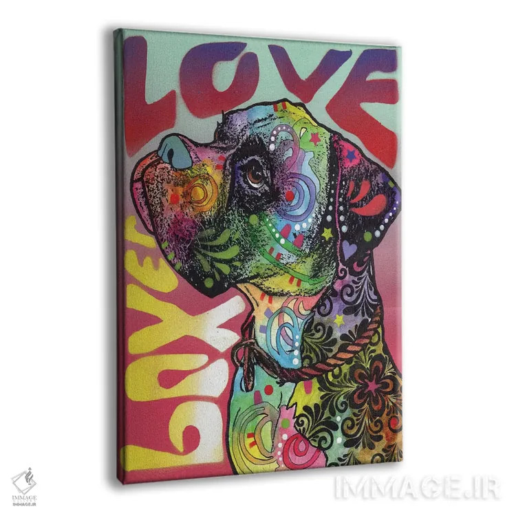 تابلو دکوراتیو عشق بوکسر اثر باور روسو - نمای پرسپکتیو محصول