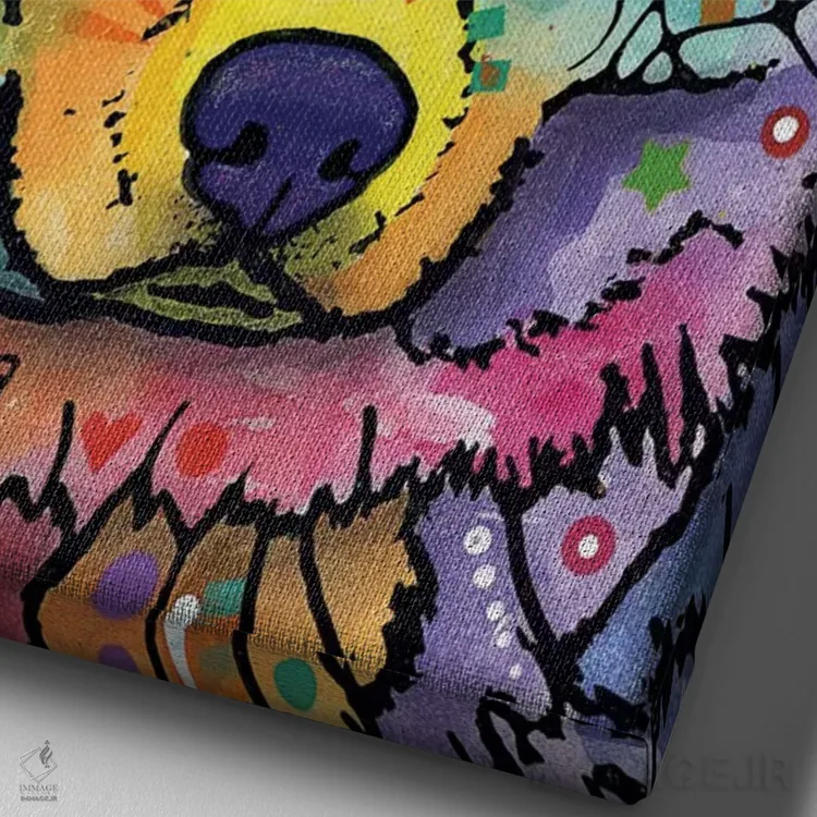 تابلو دکوراتیو ماگوا اثر باور روسو - نمای نزدیک بافت بوم