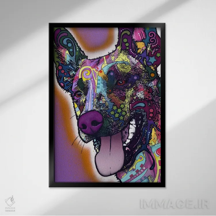 تابلو دکوراتیو مالینویز اثر باور روسو - نمای قابدار مشکی