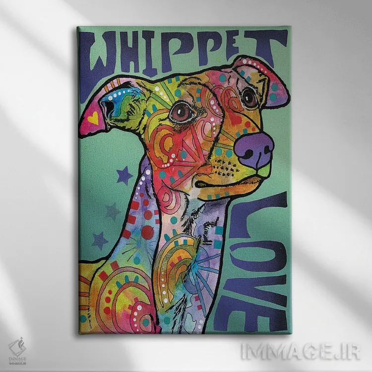 تابلو دکوراتیو عشق ویپت اثر باور روسو - نمای روبهرو روی دیوار