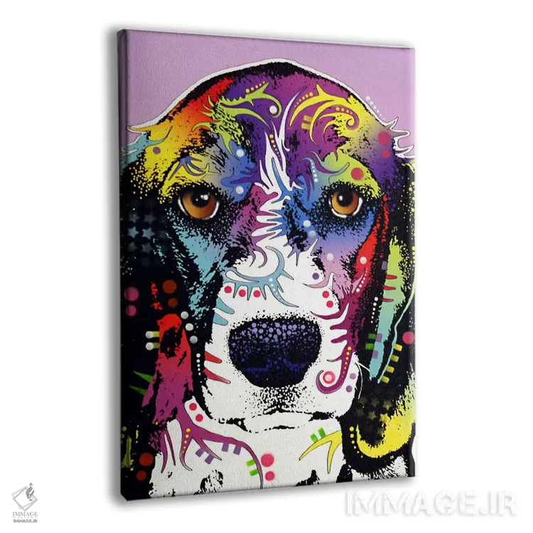 تابلو دکوراتیو چهار بیگل اثر باور روسو - نمای پرسپکتیو محصول