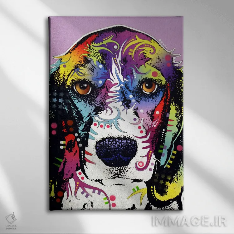 تابلو دکوراتیو چهار بیگل اثر باور روسو - نمای روبهرو روی دیوار