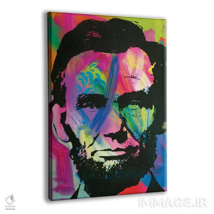 تابلو دکوراتیو آبراهام لینکلن ۱ اثر باور روسو - نمای پرسپکتیو محصول