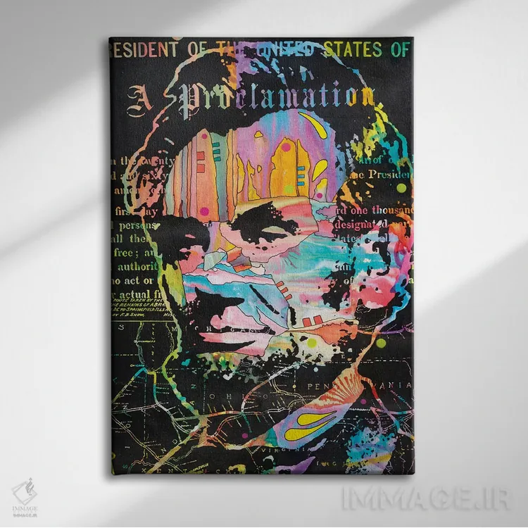 تابلو دکوراتیو اعلامیه آبراهام اثر باور روسو - نمای روبهرو روی دیوار