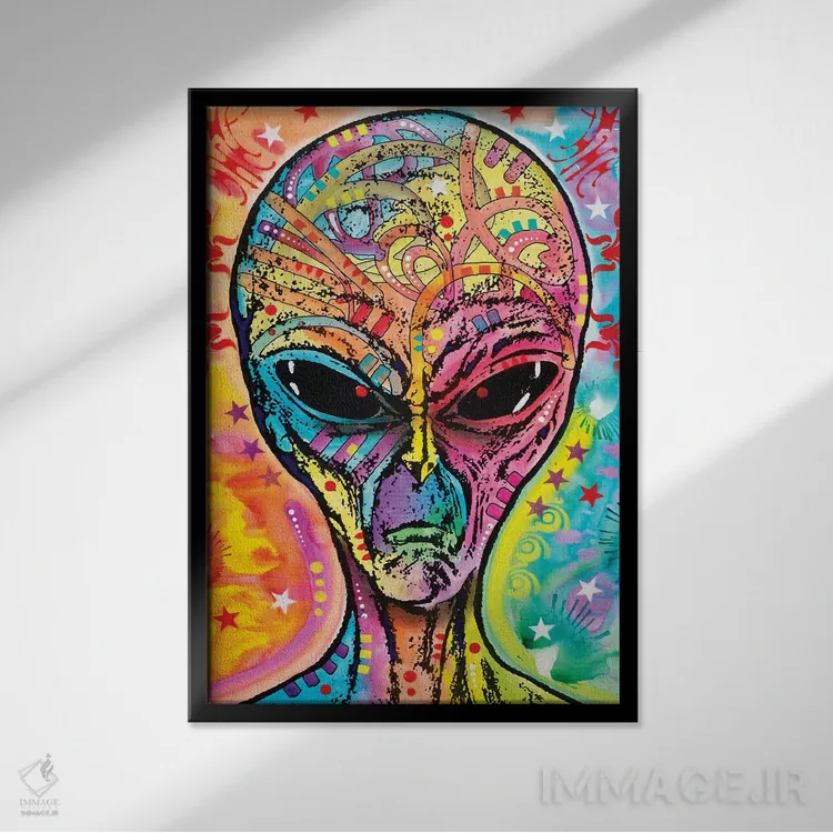 تابلو دکوراتیو بیگانه اثر باور روسو - نمای قابدار مشکی