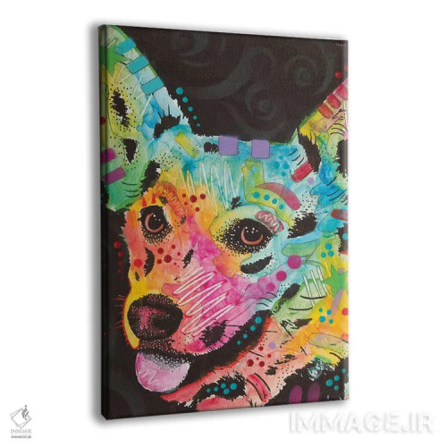 تابلو دکوراتیو کورگی ۱ اثر باور روسو - نمای پرسپکتیو محصول