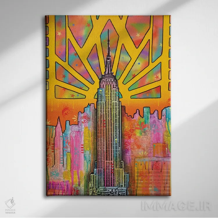 تابلو دکوراتیو ای اس بی اثر باور روسو - نمای روبهرو روی دیوار