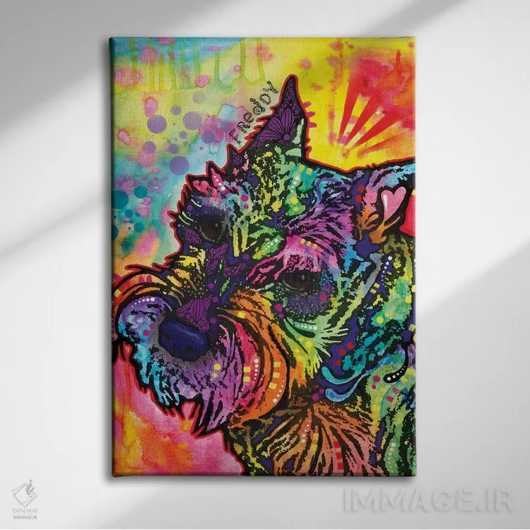 تابلو دکوراتیو فردی، شنوزر اثر باور روسو - نمای روبهرو روی دیوار