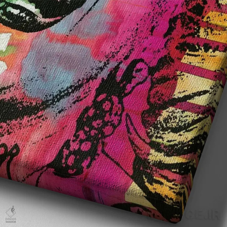 تابلو دکوراتیو مرلین اثر باور روسو - نمای نزدیک بافت بوم