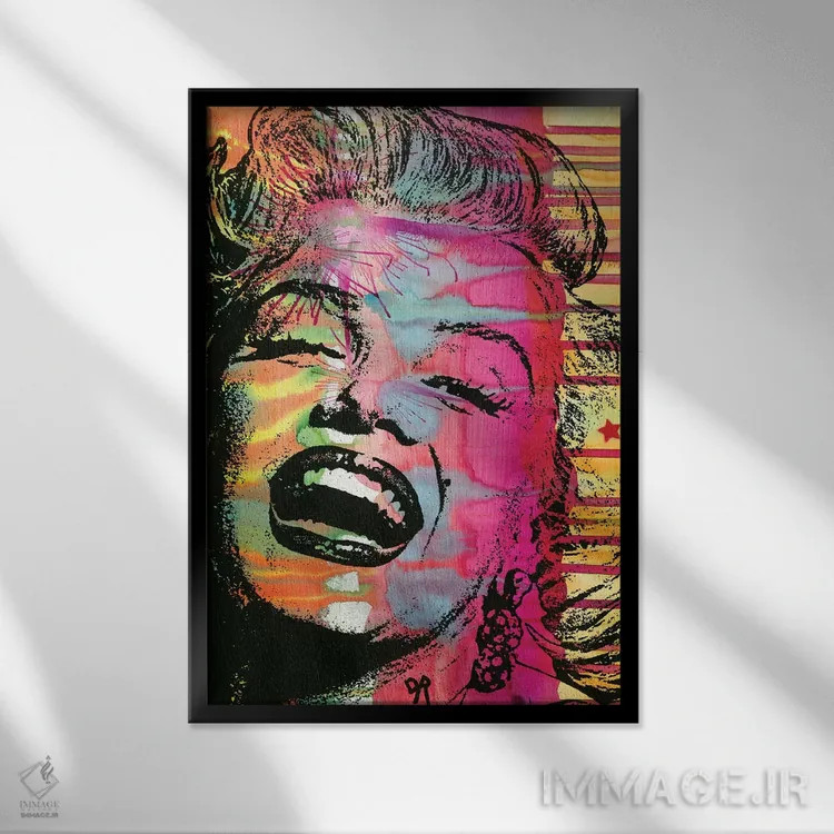 تابلو دکوراتیو مرلین اثر باور روسو - نمای قابدار مشکی